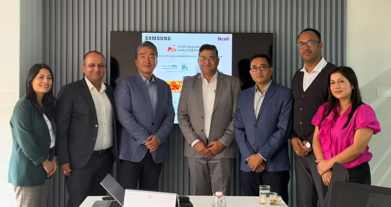 एनसेल र सामसङबीच सहकार्य, चाडपर्वमा  घरायसी विद्युतीय उपकरणको खरिदमा अतिरिक्त छुट
